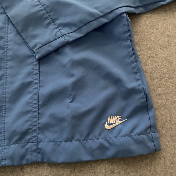 Nike Sportswear Track‎ Jacket Women's Medium Blue Striped Sleeve Microfiber Zip - Picture 4 of 15